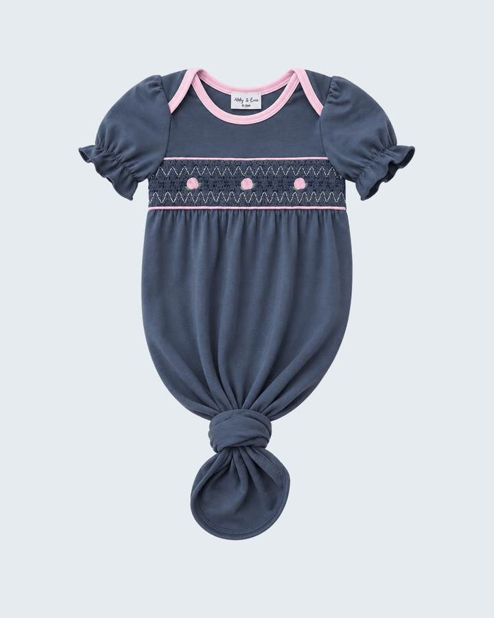 Garden Rose Smocked Knot Gown