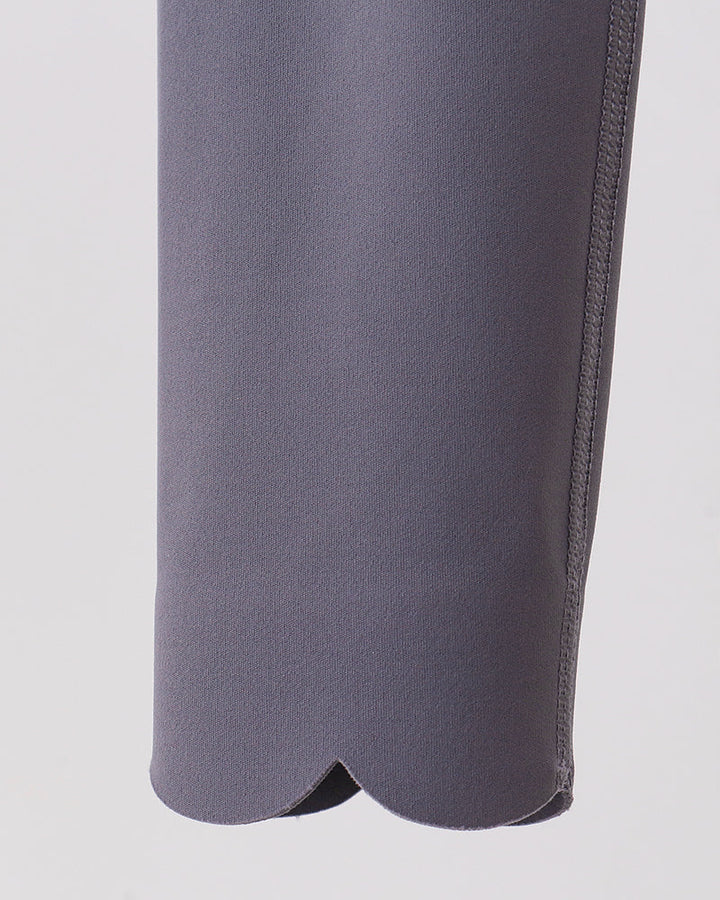 Close-up of a gray leggings on a light gray background