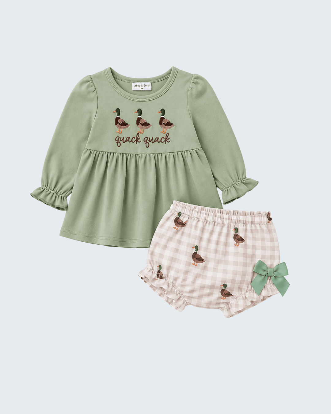 A two-piece baby girl&