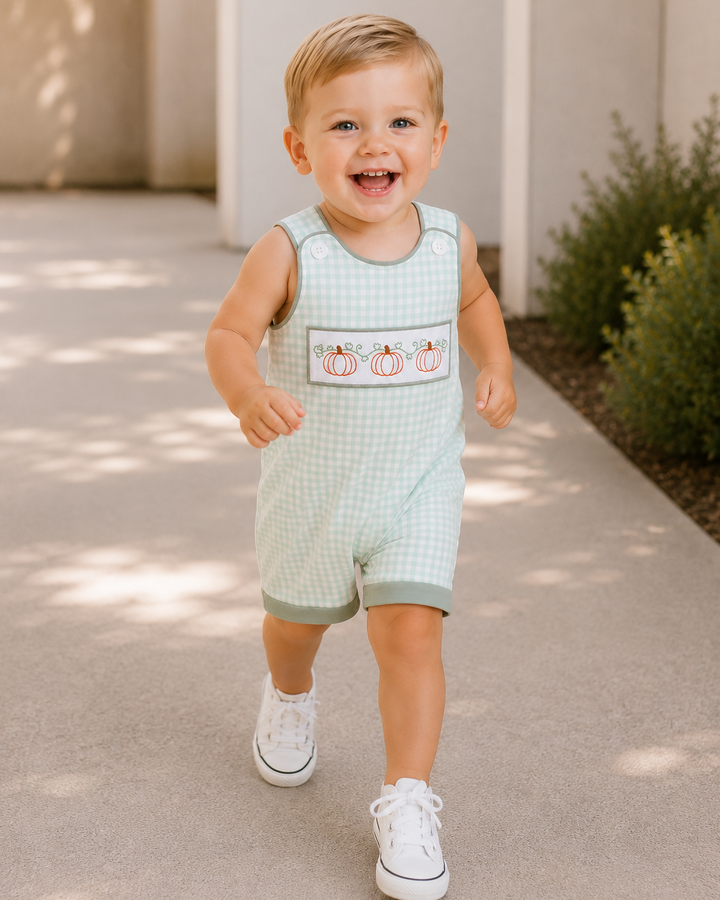 Toddler is running outside