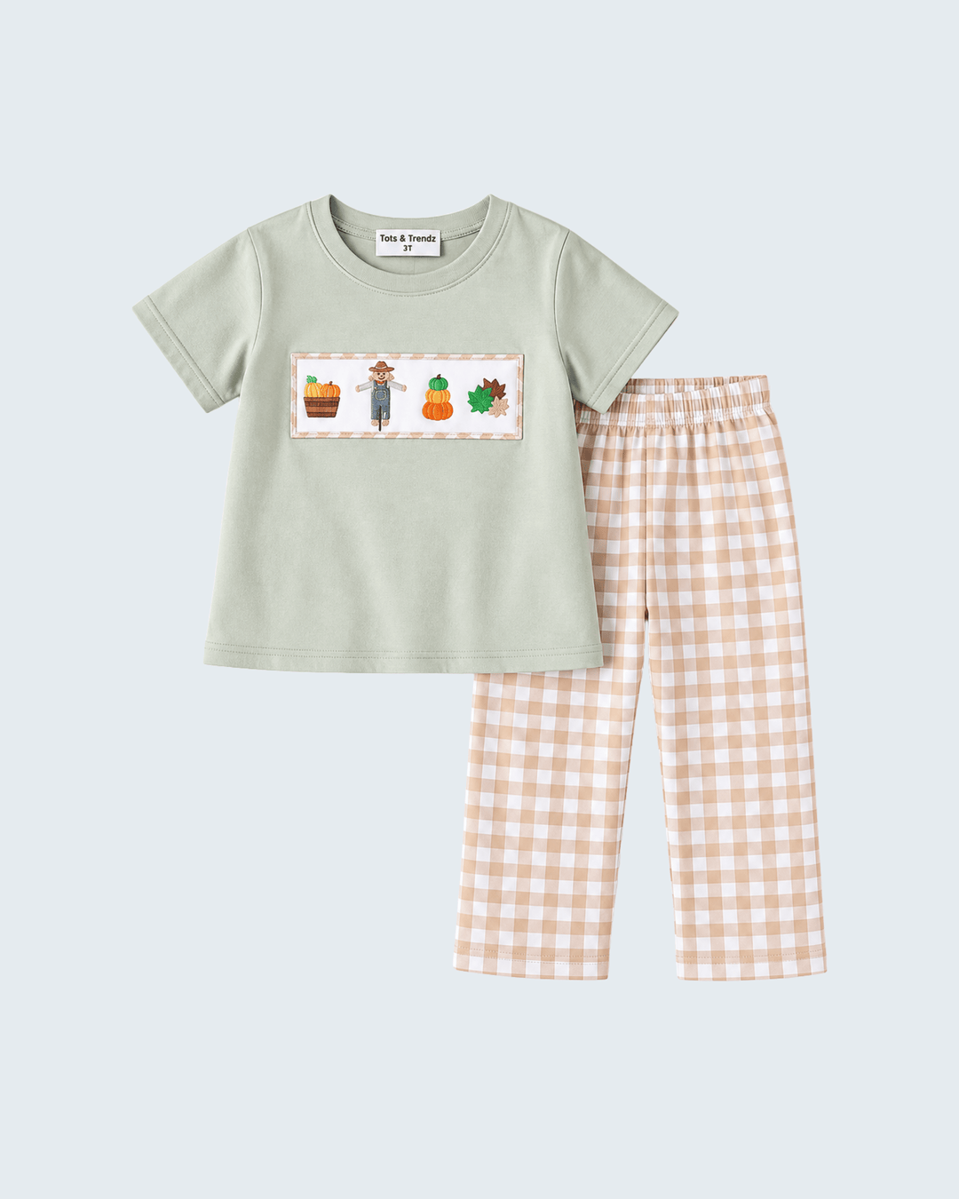 Green Scarecrow Embroidered P