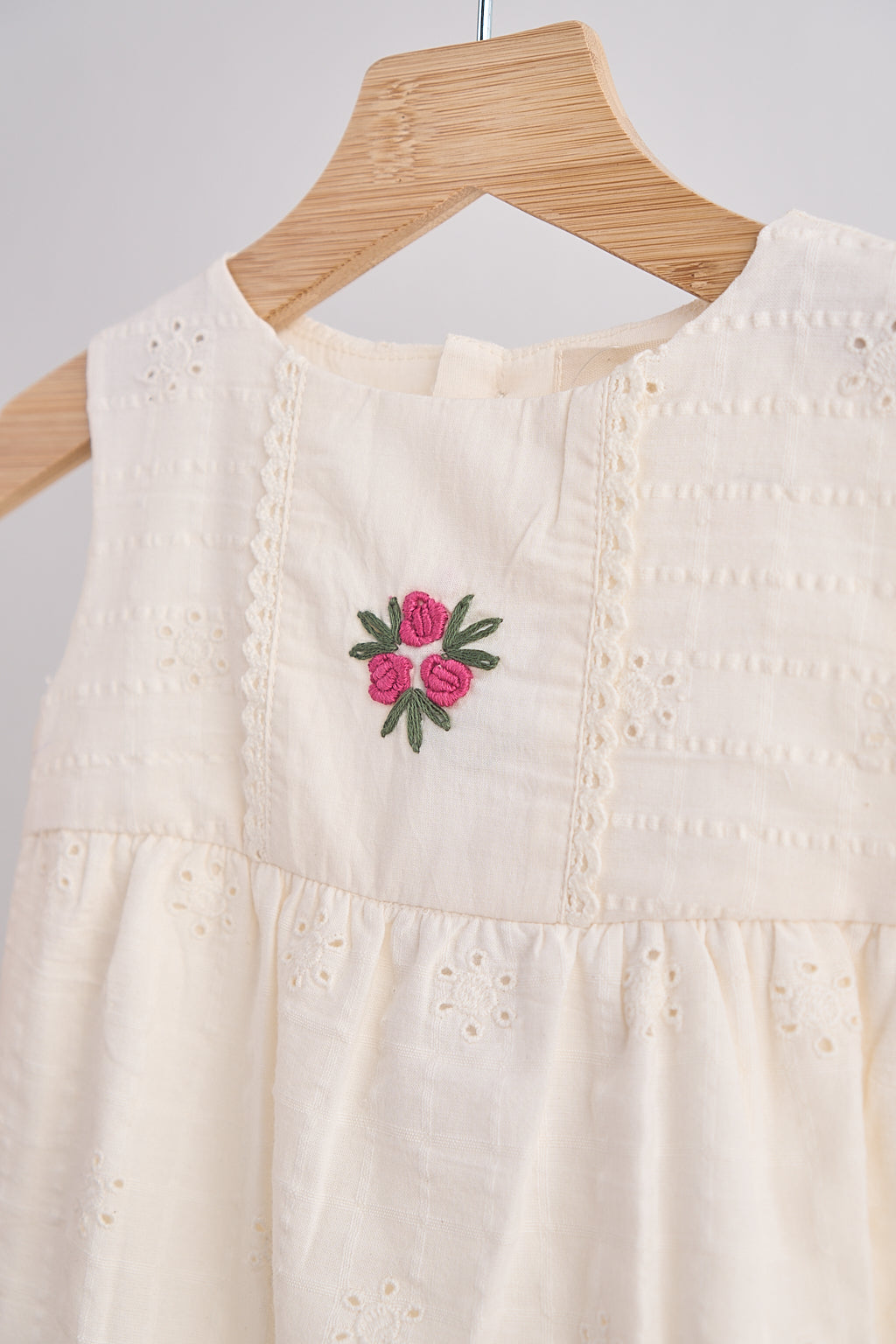 White Hand Embroidered Floral Lace Jumpsuit