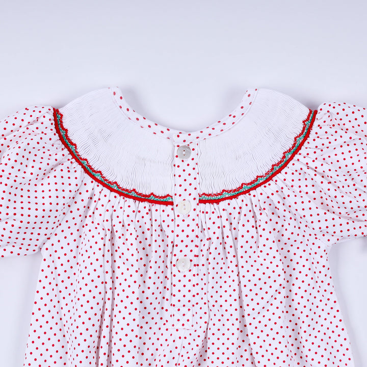 Gingerbread Hand Smocked Bubble