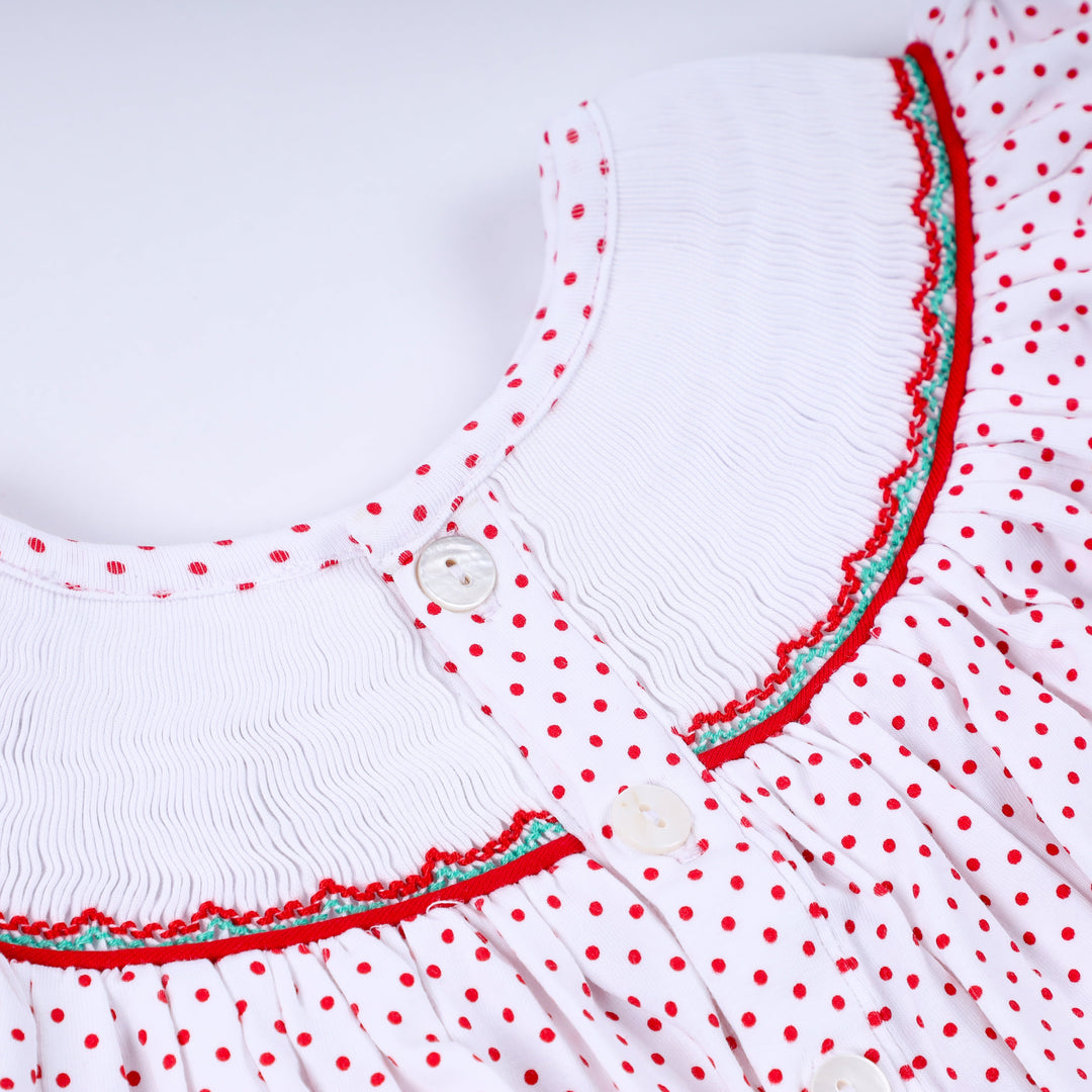 Gingerbread Hand Smocked Bubble