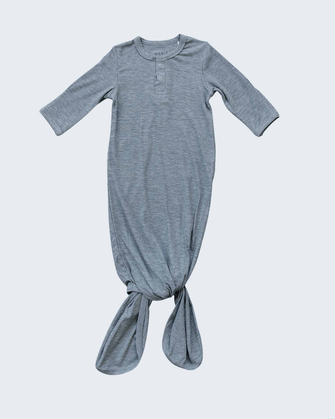 Gray baby gown on a white background