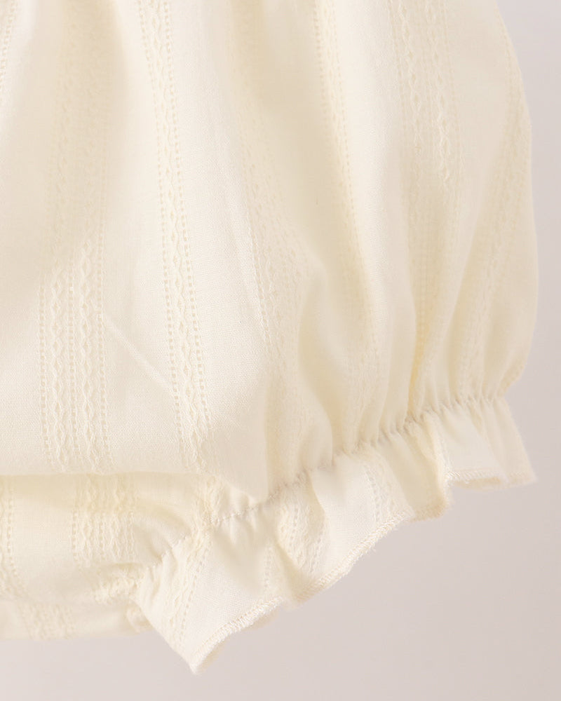 Ivory Jacquard Lace Bloomer Set