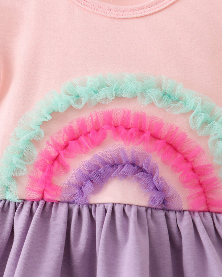 Lace Rainbow Ruffle Bubble