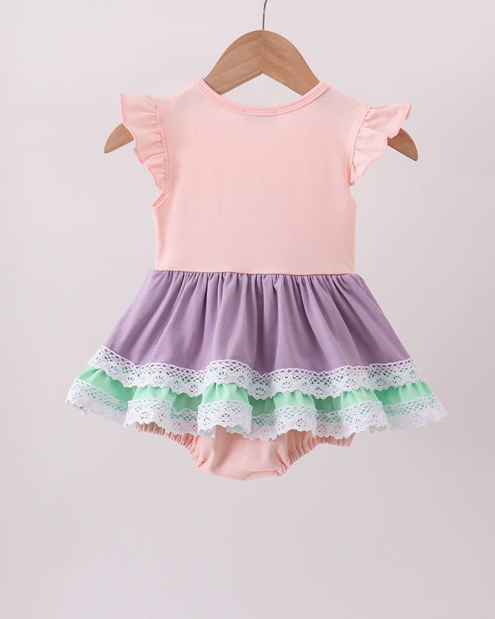 Lace Rainbow Ruffle Bubble