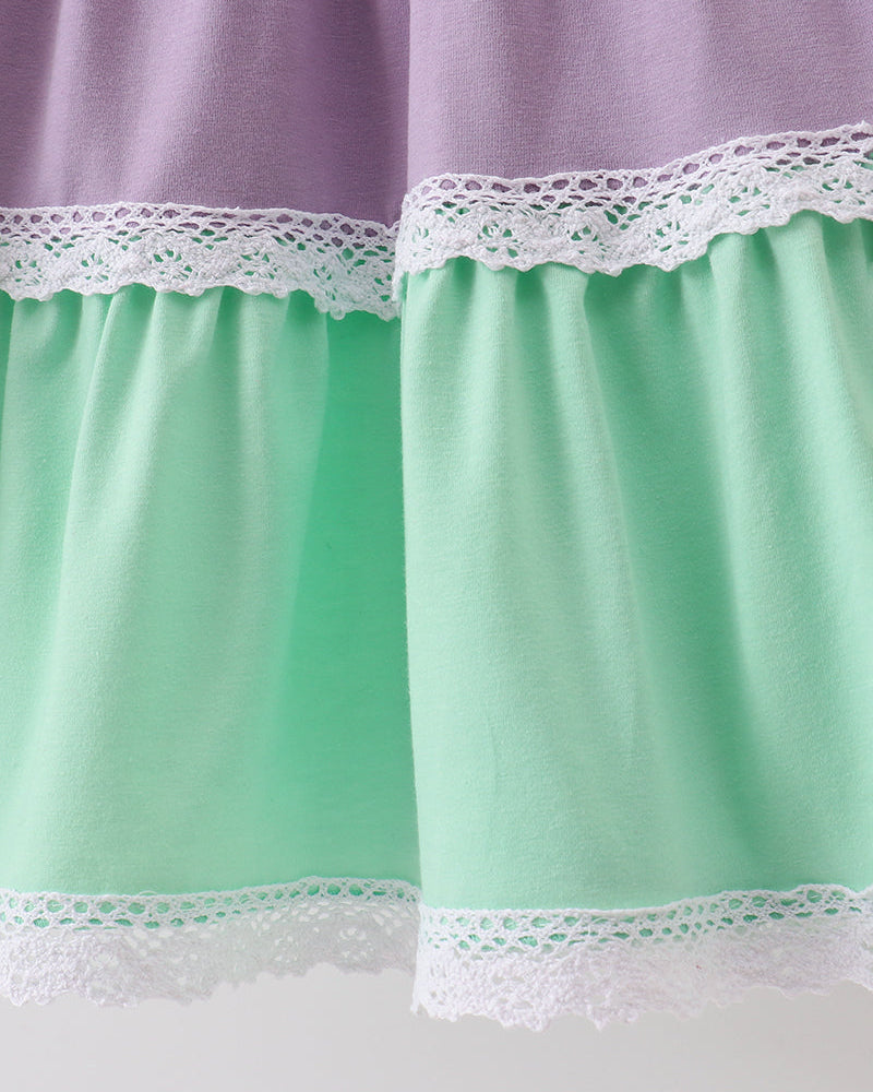 Lace Rainbow Tiered Dress