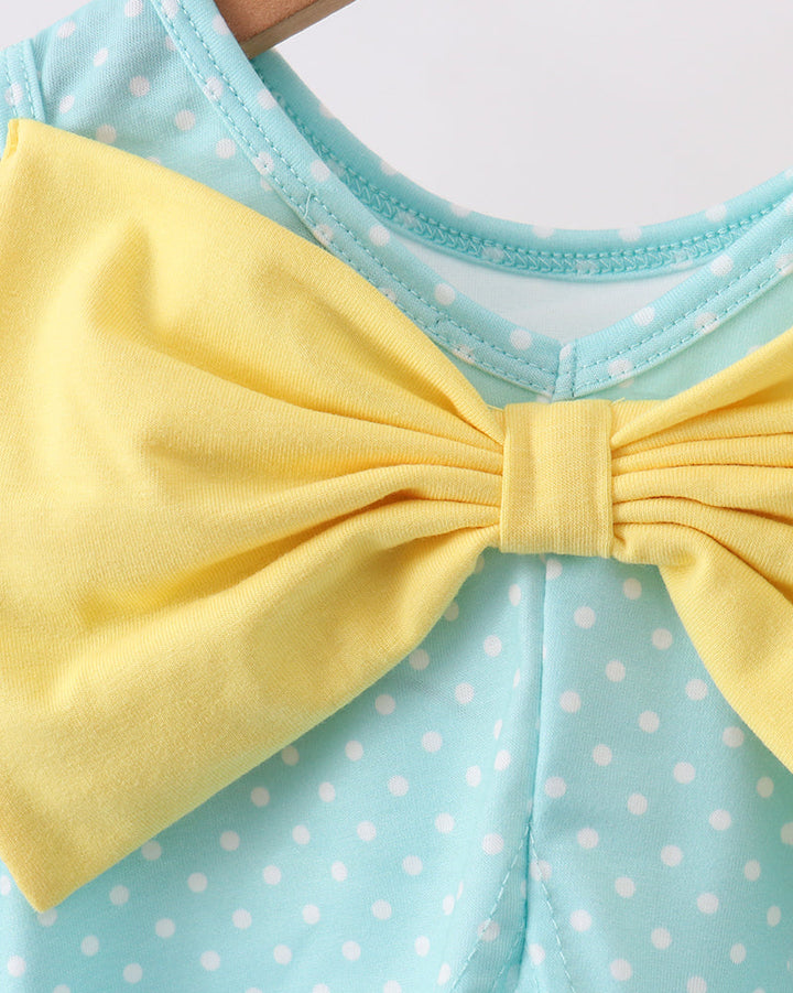 Lemon Smocked Bloomer Set