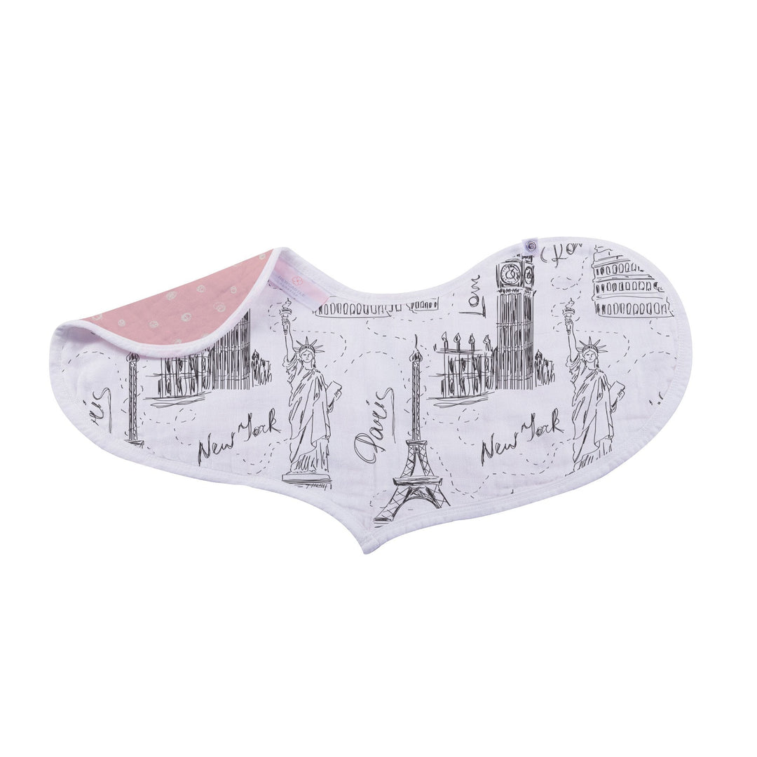 London, Paris, New York Heart Bibs 2 Pack