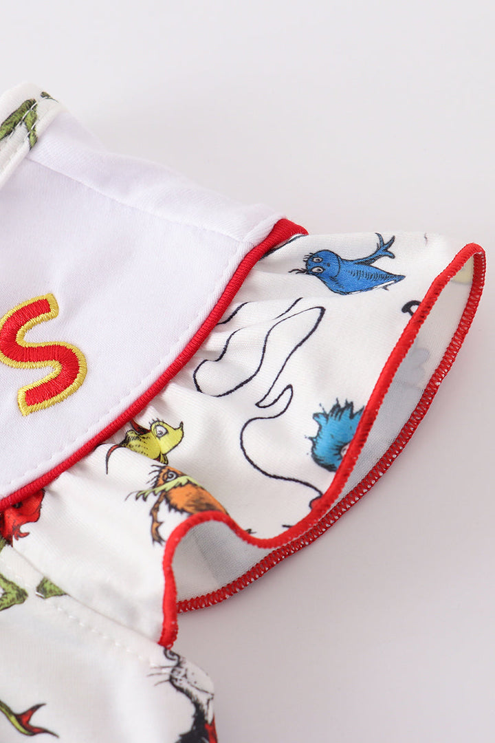 Dr. Seuss Embroidered Bubble
