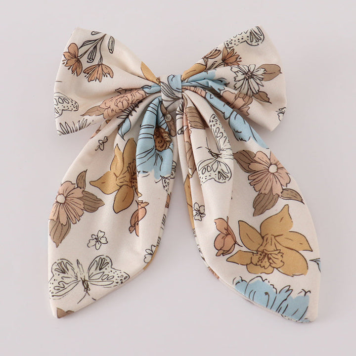 Floral Print Sailor Bow