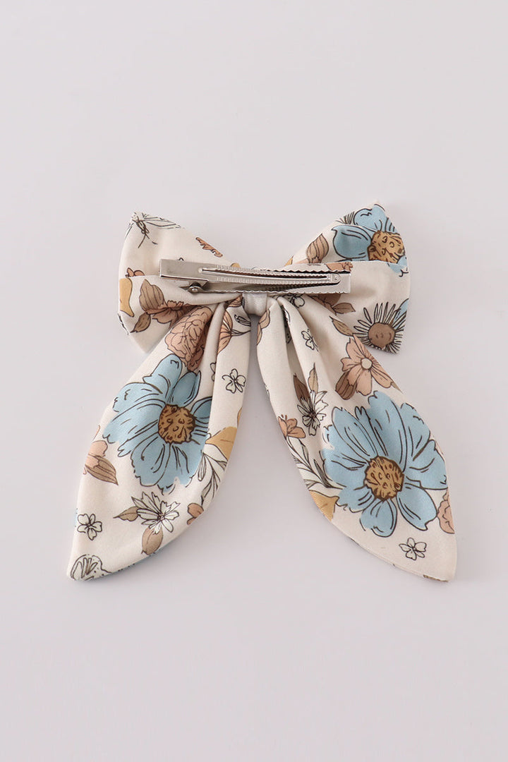Floral Print Sailor Bow
