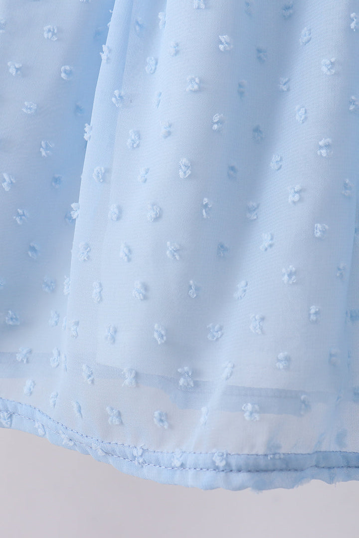 Clover Embroidered Swiss Dot Shorts Set