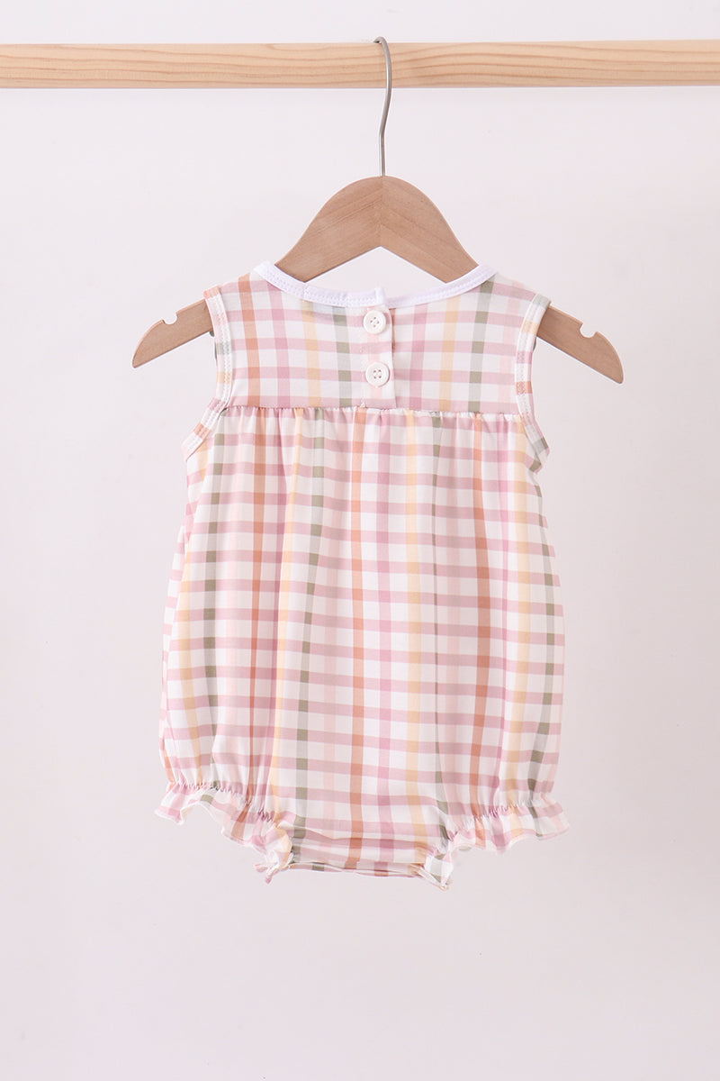 Lamb Of God Applique Plaid Bubble