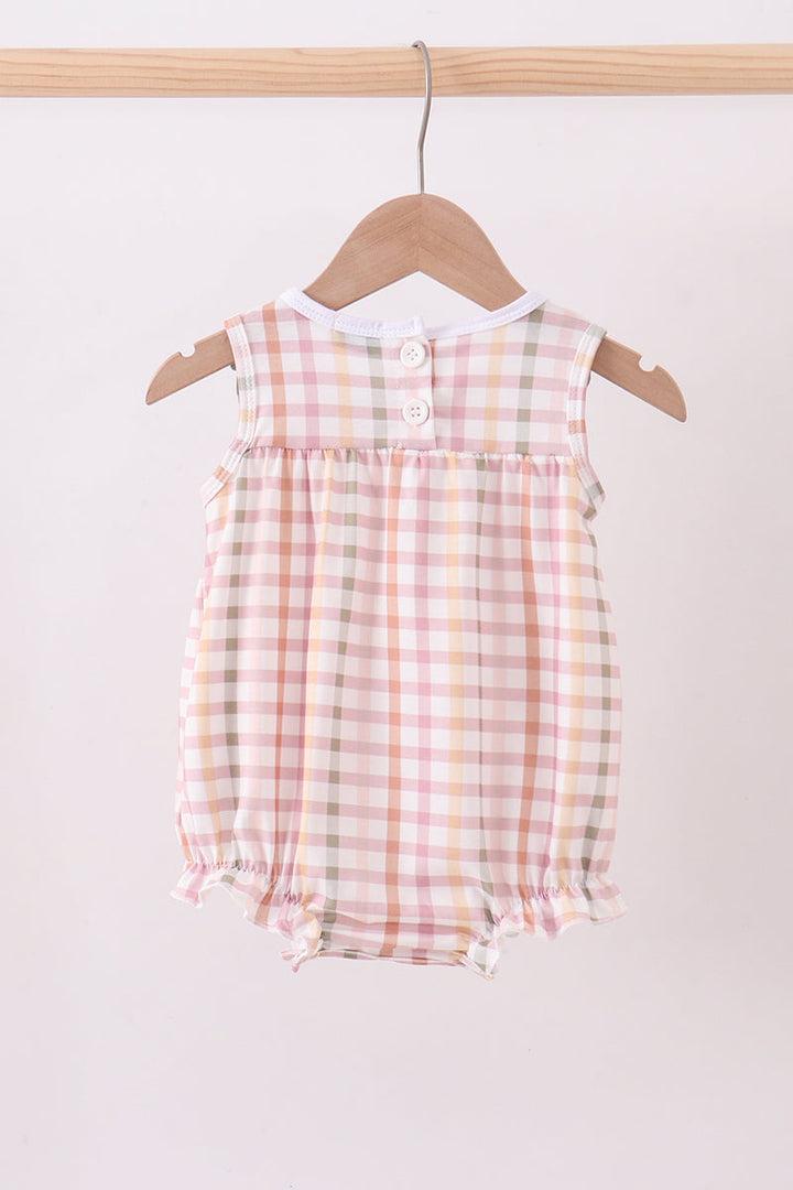Lamb Of God Applique Plaid Bubble
