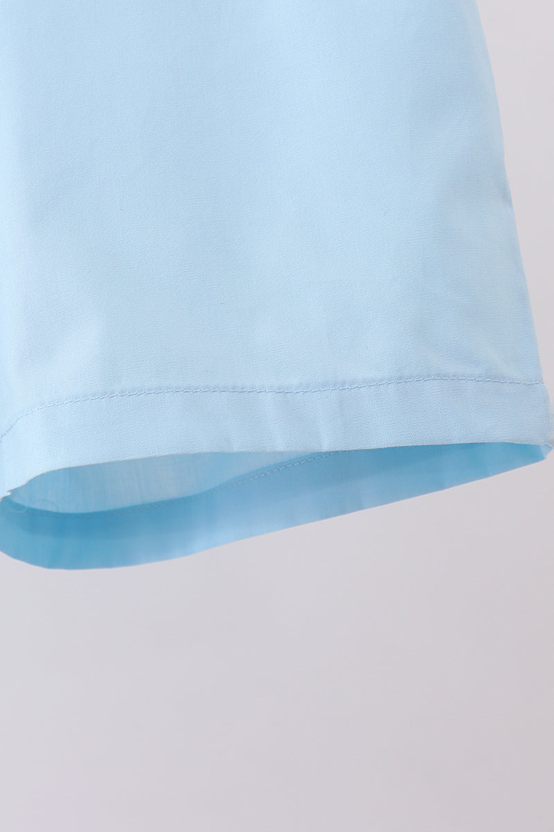 Peter Pan Collar Shorts Set