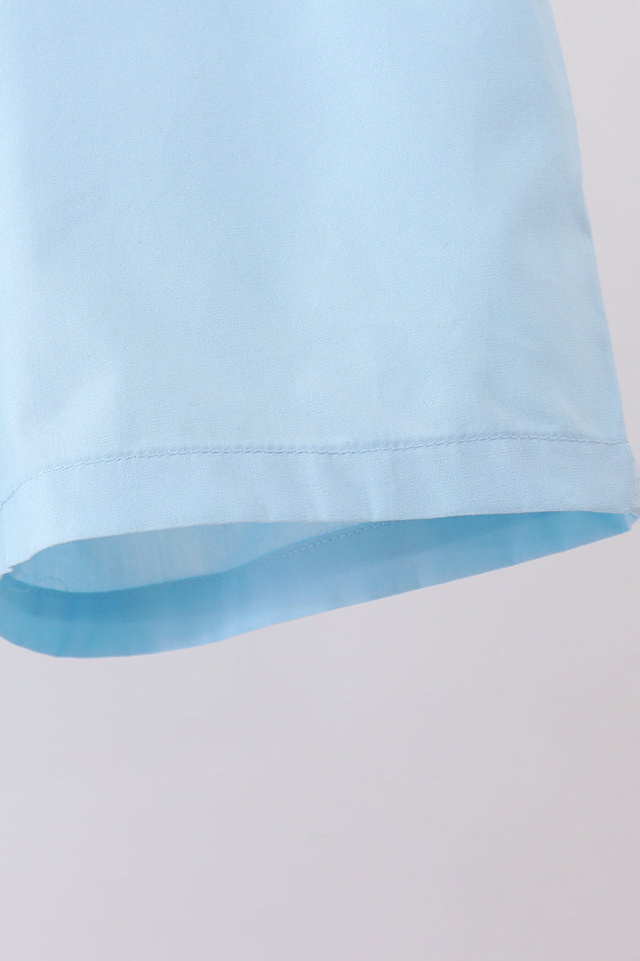 Peter Pan Collar Shorts Set