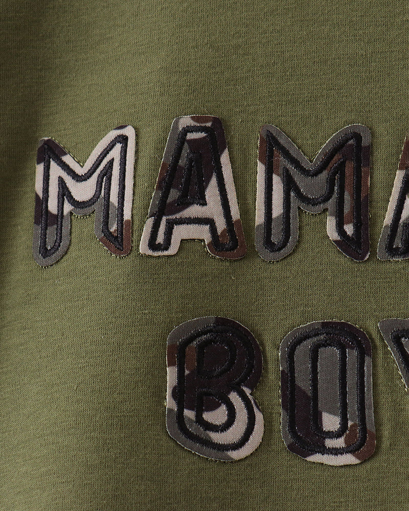 Green t-shirt with &