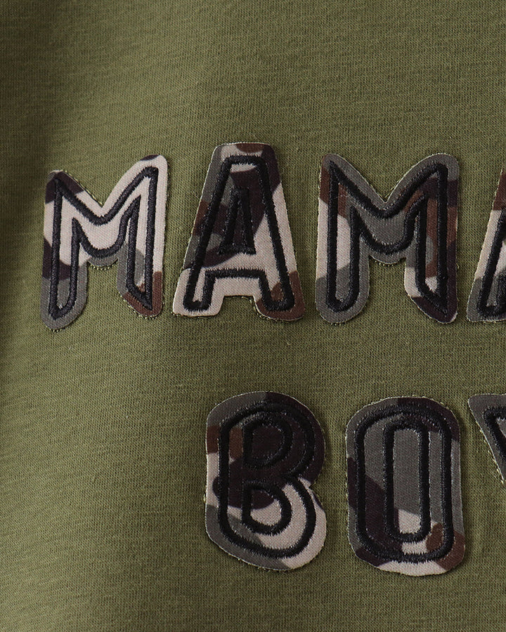 Green t-shirt with &