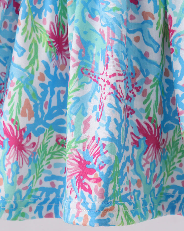 Mint Island Bloom Ruffle Bloomer Set
