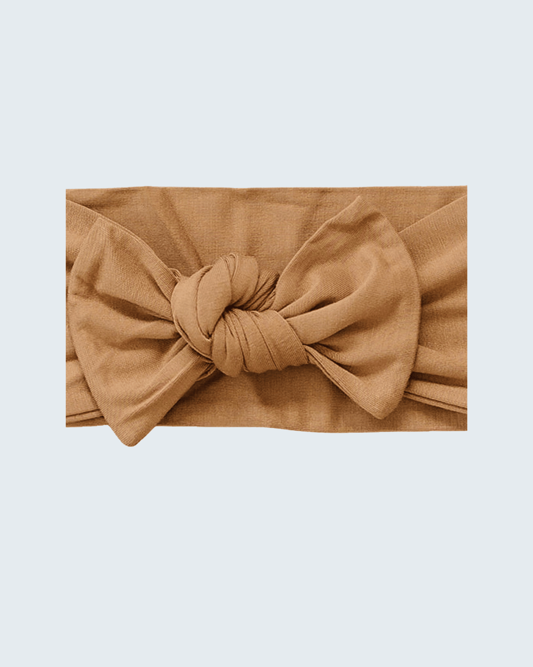 Mustard bamboo head wrap with knotted bow center