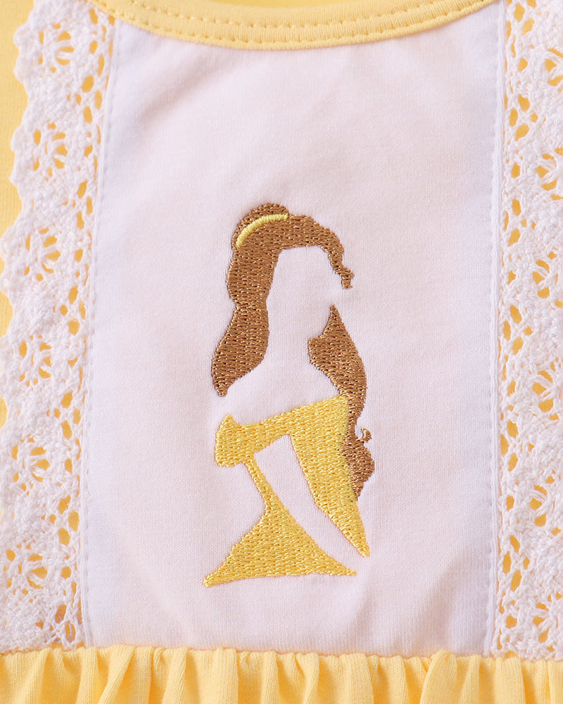 Princess character on yellow dress