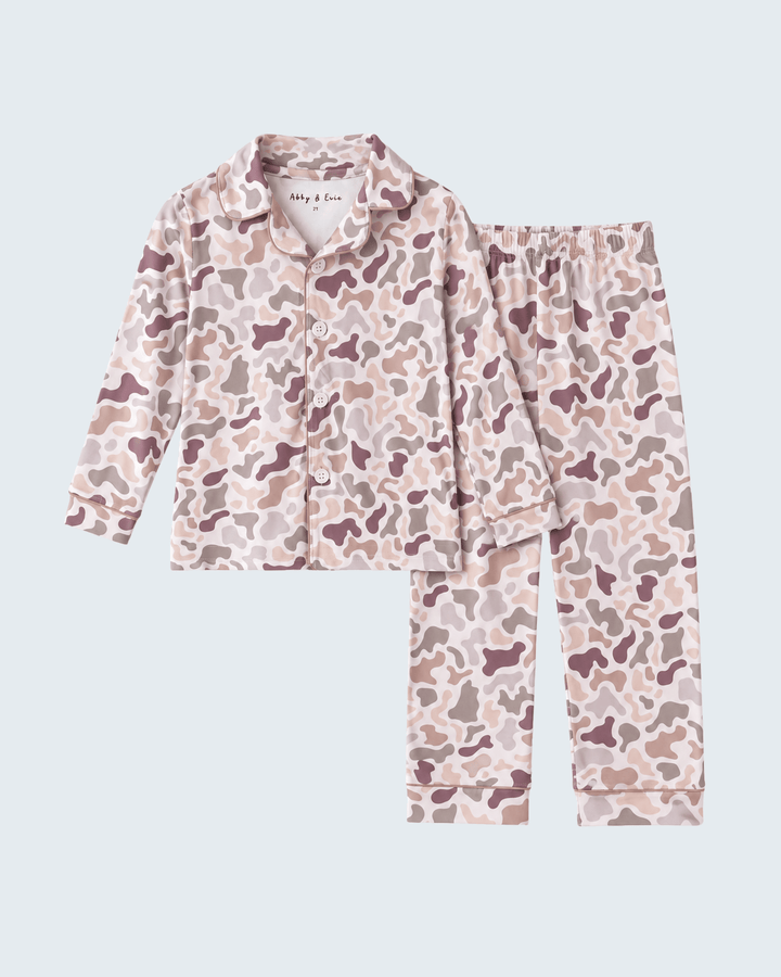 Neutral Camouflage Bamboo Pajama Set