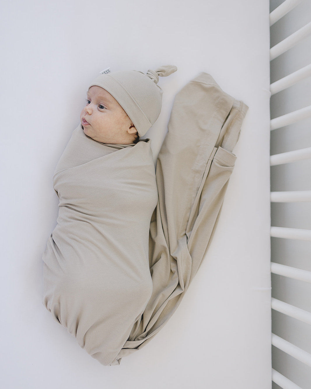 Oatmeal Bamboo Newborn Knot Hat