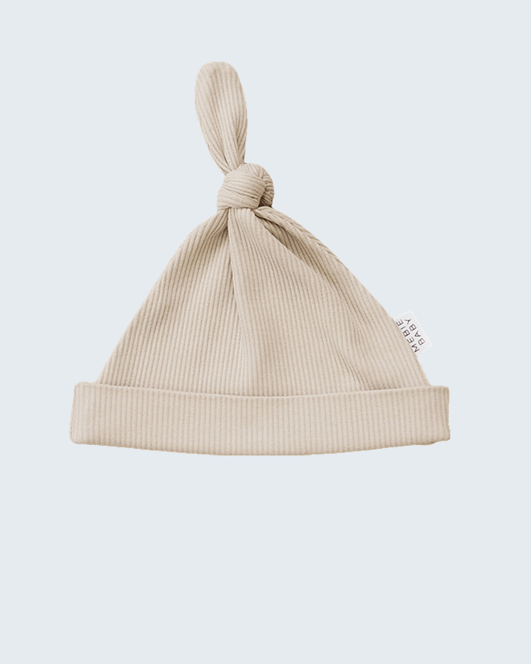Oatmeal newborn knot hat