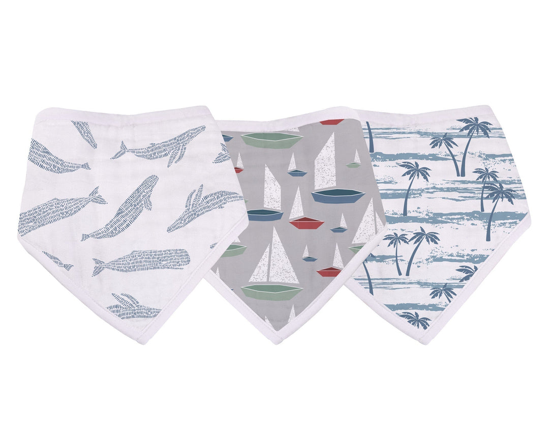 Ocean Tides Bamboo Bandana Bibs 3 Pack
