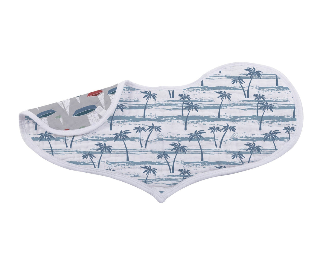 Ocean Tides Bamboo Heart Bib 2 Pack
