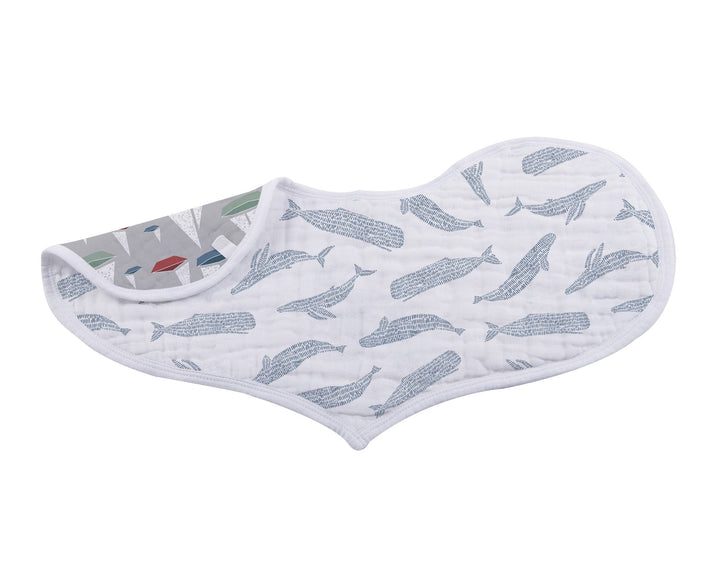 Ocean Tides Bamboo Heart Bib 2 Pack