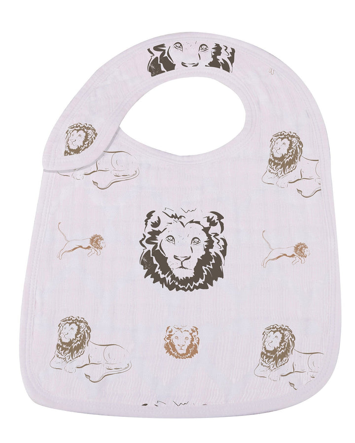 On The Savannah Bamboo Muslin Snap Bibs 3 Pack