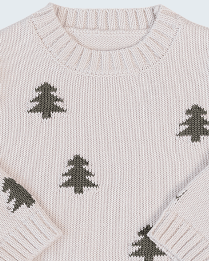 Pine Tree Knit Sweater for boys
