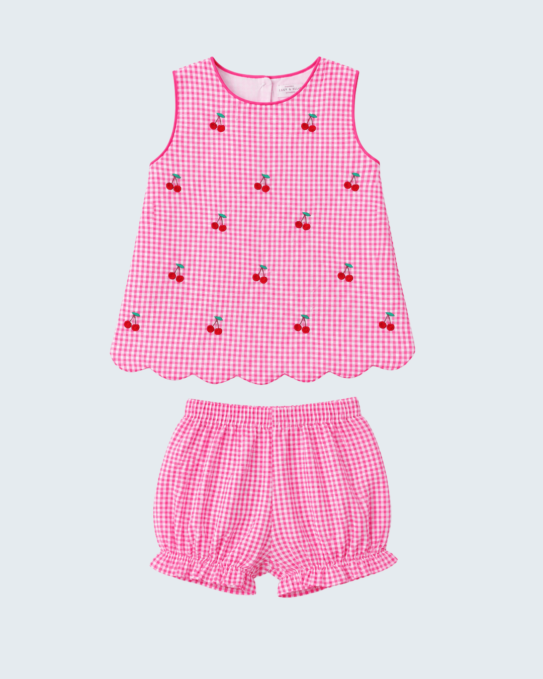 Pink checkered children&
