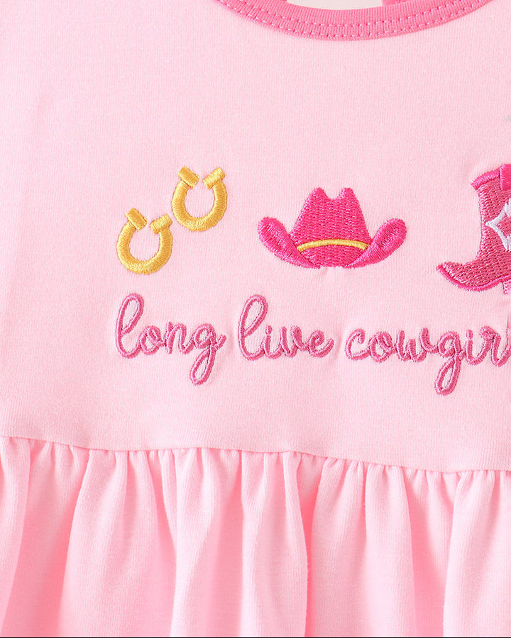 A close-up of a pink children&