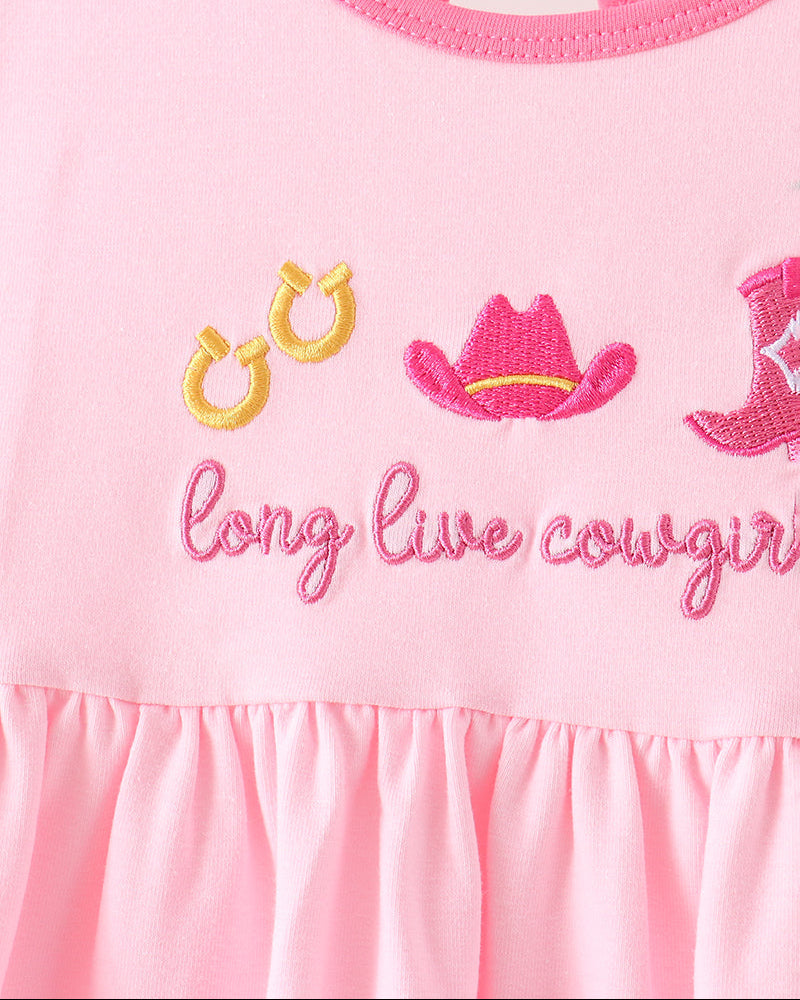 A close-up of a pink children&