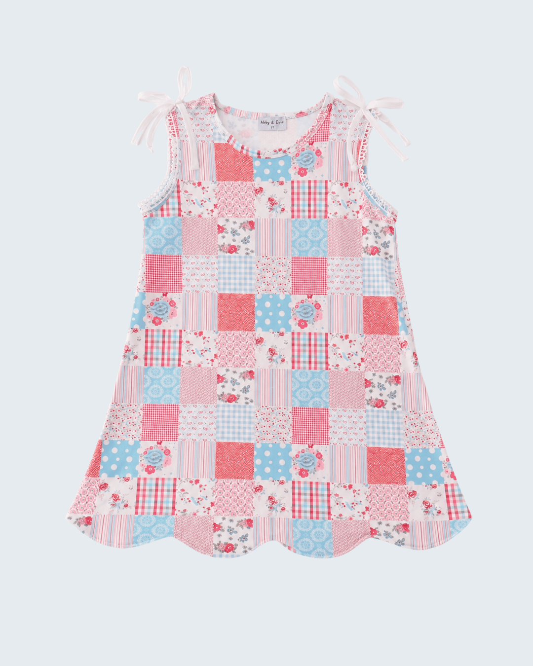 Pink Floral Patchwork Dress