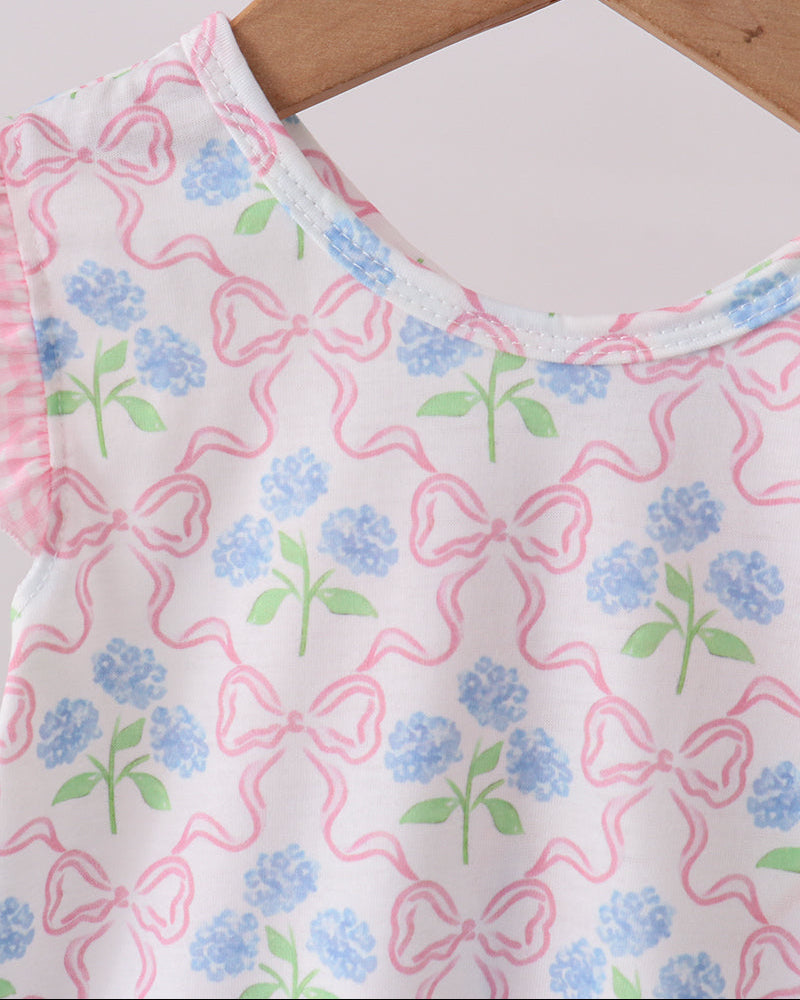 Floral top on hanger