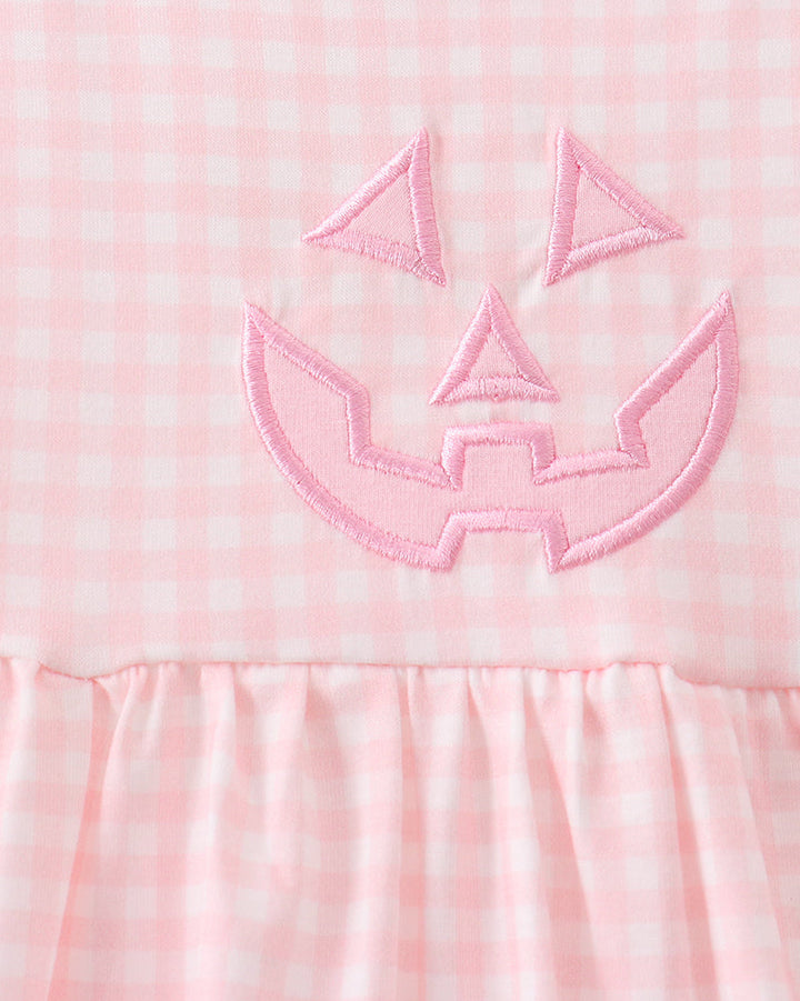 Pink gingham dress with jack-o&