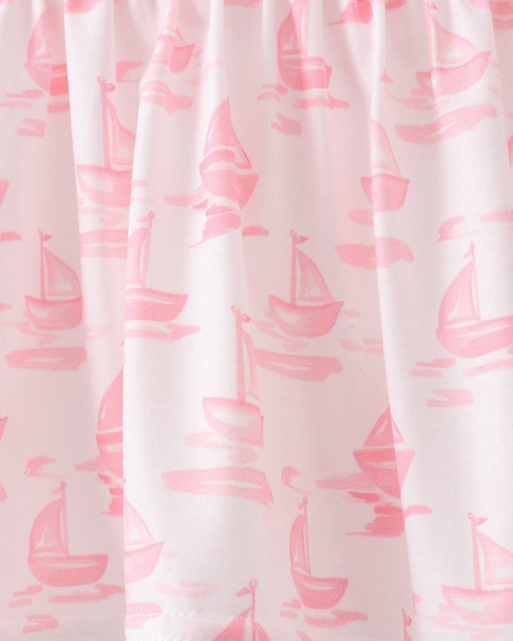 Pink sailboat pattern