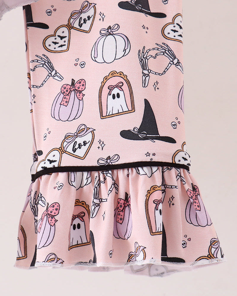A close-up of a pink children&