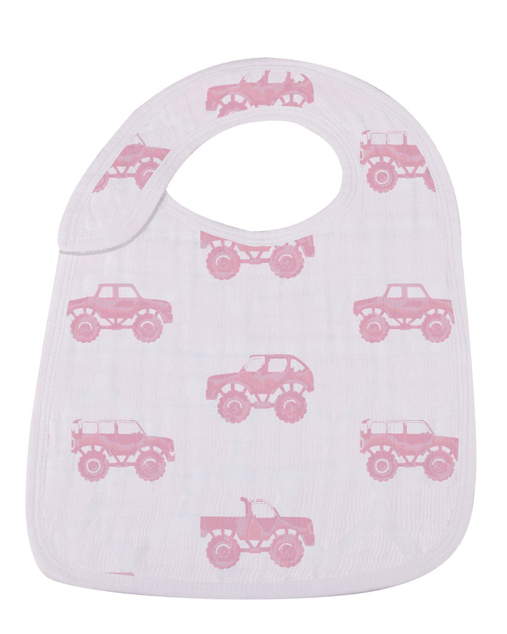 Pretty In Pink Bamboo Snap Bibs 3 Pack