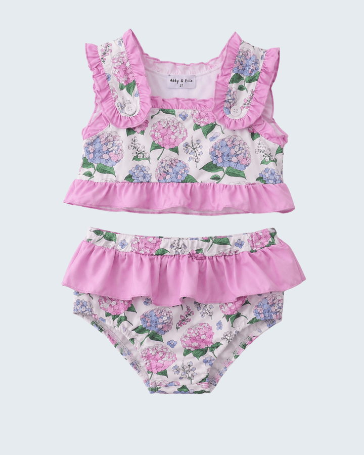 Purple Hydrangea UPF Swim Set