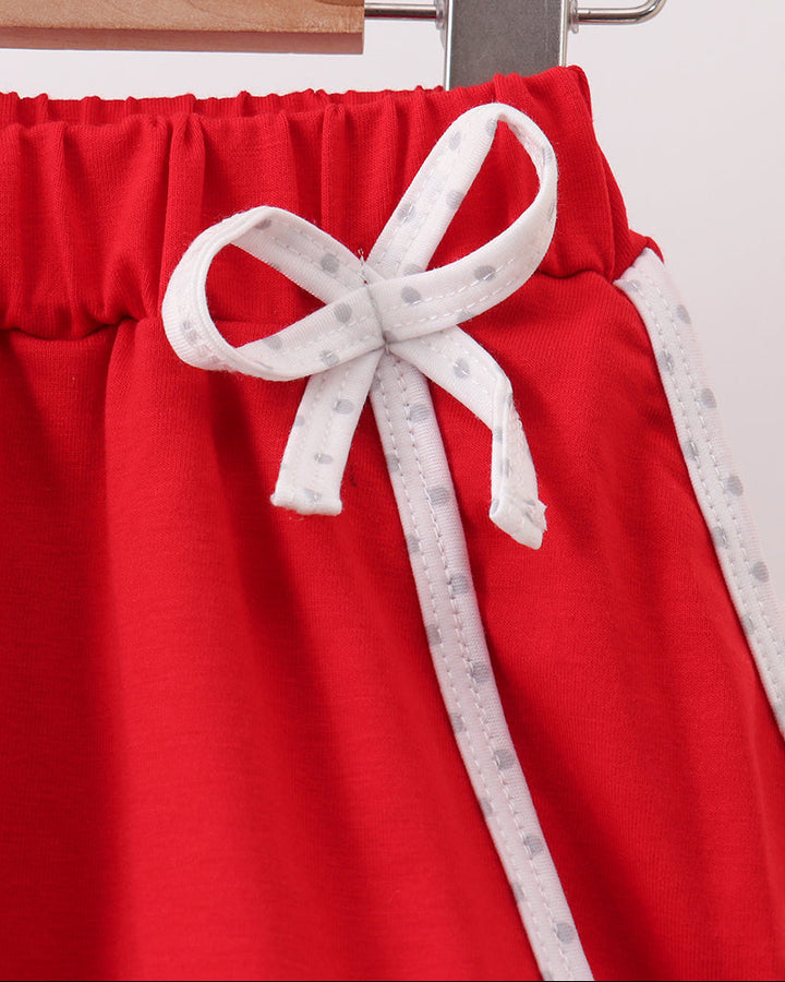 Red shorts on hanger