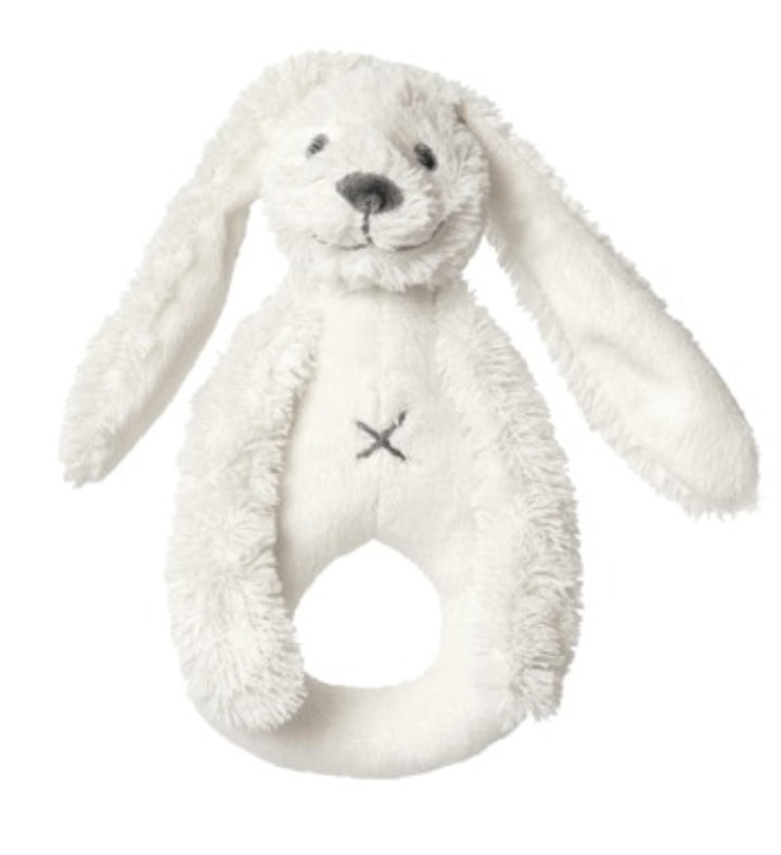 Ivory Rabbit Richie Rattle by Happy Horse | Soft Baby Rattle
