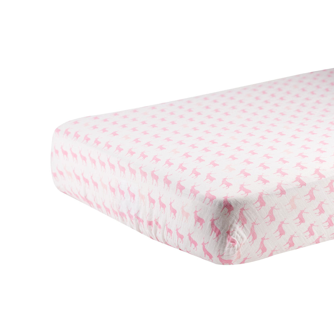 Deer Cotton Muslin Crib Sheet