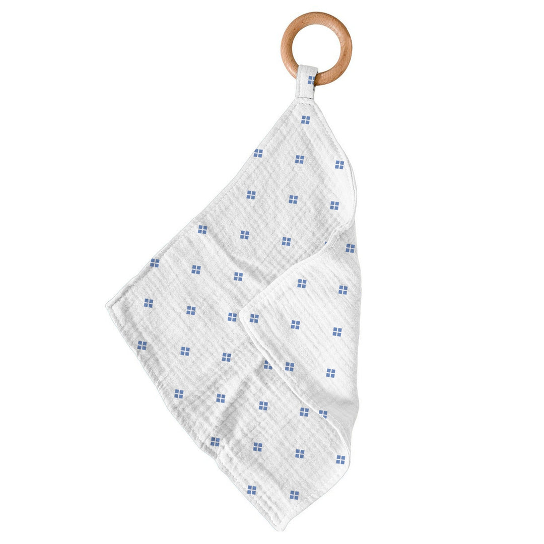 Diamond Polka Dot Bamboo Newcastle Teether